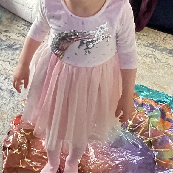 Toddler Zunie Unicorn Dress - Picture 4 of 4